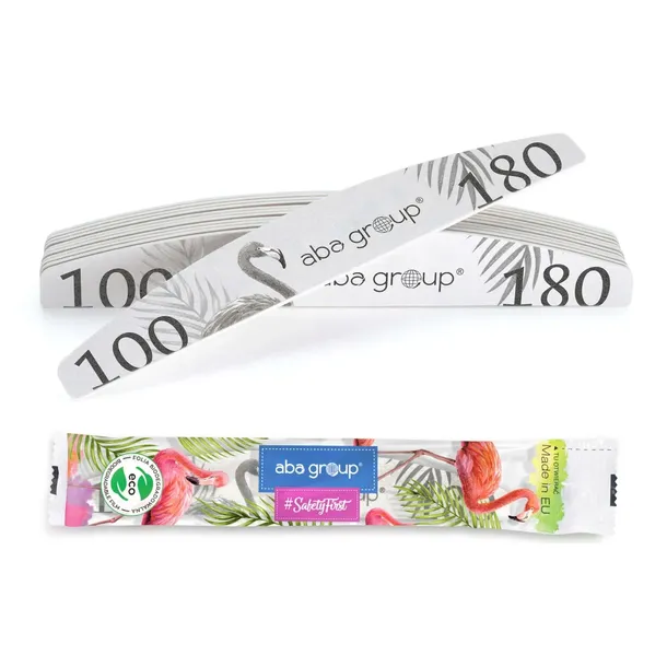 Pilnik do Paznokci Łódka Półksiężyc 100/180 Slim Folia 10 szt Aba Group