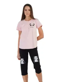 pizama-damska-bawelniana-krotki-rekaw-3-4-spodnie-vienetta-r-xl-panda-roz