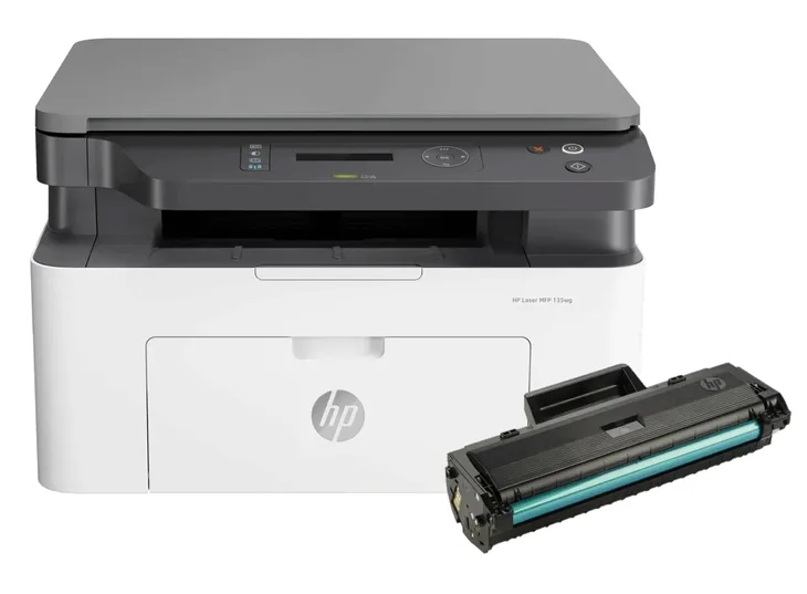 Drukarka wielofunkcyjna laserowa WiFi mono HP Laser MFP 135w 2X toner HP