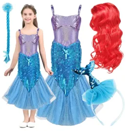 stroj-syrenka-arielka-sukienka-peruka-mala-syrenka-kostium-na-bal-134-140