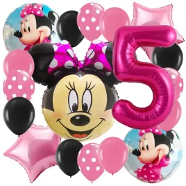 zestaw-balony-minnie-myszka-mini-balon-cyfra-5-piec-lat-piate-urodziny