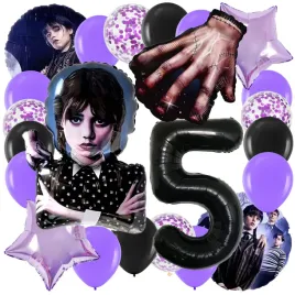 zestaw-balonow-wednesday-addams-balon-cyfra-5-lat-piate-urodziny-23-el