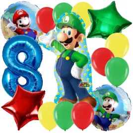 zestaw-balony-luigi-super-mario-balon-cyfra-8-osiem-lat-osme-urodziny