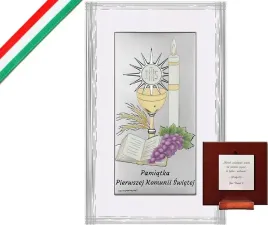 srebrny-kolorowy-obraz-9x135cm-chrzest-komunia-drewniana-ramka-na-prezent