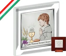 srebrny-obraz-chlopiec-17x17cm-chrzest-komunie-w-ramce-na-prezent