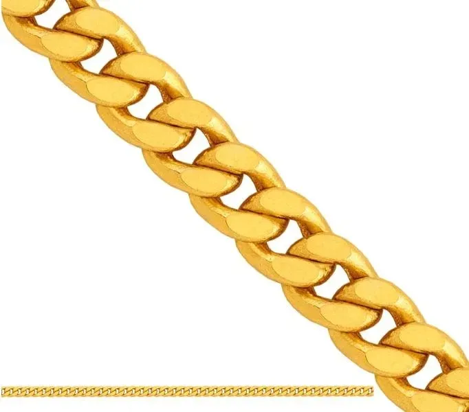 Złoty łańcuszek 585 splot pancerka 45cm 1,30g żółte złoto modny komunia św