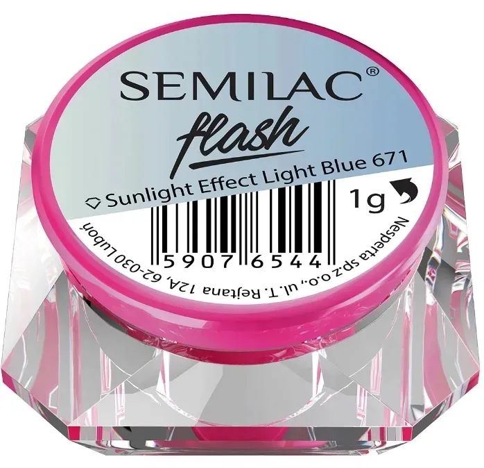 semilac-flash-sunlight-effect-671-light-blue-pylek-stan-nowy