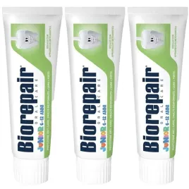 3x-pasta-do-zebow-biorepair-junior-6-12-lat-smak-delikatnej-miety-75-ml