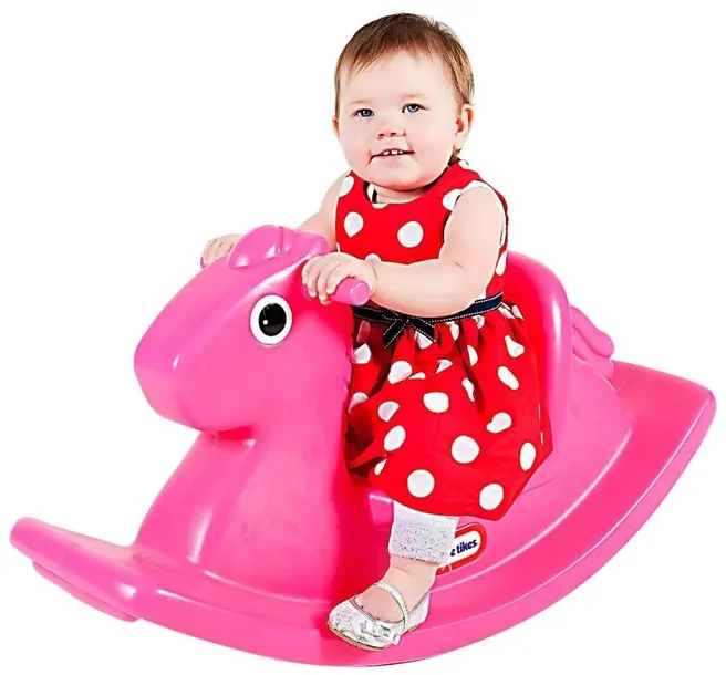 LITTLE TIKES KONIK KOŃ NA BIEGUNACH BUJAK BUJACZEK RÓŻOWY 12M+