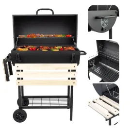 grill-weglowy-ogrodowy-velio-ruszt-chromowany-duzy-czarny