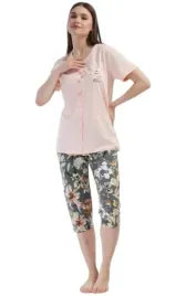 pizama-damska-bawelniana-krotki-rekaw-3-4-spodnie-vienetta-plus-size-r-4xl