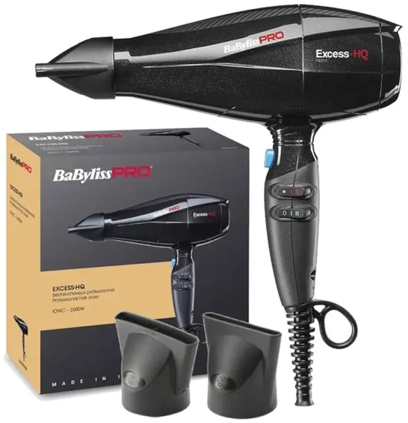 Mocna Suszarka do włosów Babyliss Pro Caruso 2400W czarna jonizacja BAB6970
