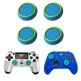 gripy-nakladki-do-pada-ps3-ps4-ps5-xbox-gumki-analog-niebieski-zielony-4x