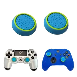 gripy-nakladki-do-pada-ps3-ps4-ps5-xbox-gumki-analog-niebieski-zielony-2x