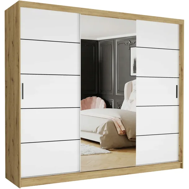 Szafa przesuwna Norvio II 250 cm z lustrem