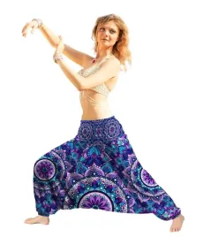 szarawary-yoga-fittnes-duza-mandala-fiolet-polska