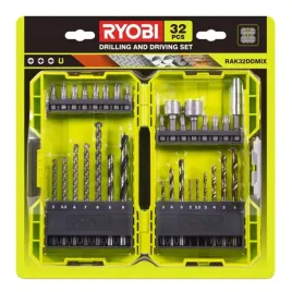 ryobi-rak32ddmix-zestaw-32-szt-wiertel-i-bitow-do-metalu-drewna-betonu