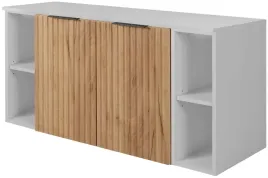 zestaw-szafka-lazienkowa-pod-umywalke-120-cm-z-regalami-dab-craft-biala-2d