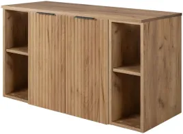 zestaw-wiszaca-szafka-lazienkowa-pod-umywalke-100-cm-z-regalami-dab-2d