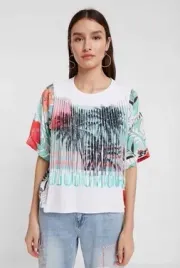 desigual-top-bluzka-t-shirt-z-fredzlami-honolulu-38-m-b97