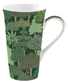 kubek-porcelanowy-kawa-herbata-motyw-lasu-wood-zielony-tropikalne-drzewa