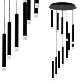 lampa-led-wiszaca-carbon-12w-400cm-czarna-akryl-milagro
