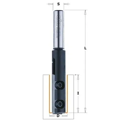 CMT 652.141.11 Frez prosty na płytki wymienne D=14mm S=12mm