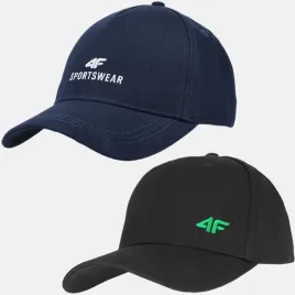 czapka-z-daszkiem-meska-damska-4f-bejsbolowka-bawelniana-2-sztuki-zc05-s-m