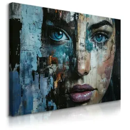 obraz-do-salonu-sypialni-abstrakcyjny-portret-kobiety-mural-120x80