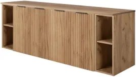 zestaw-wiszaca-szafka-lazienkowa-pod-umywalke-160-cm-z-regalami-dab-4d