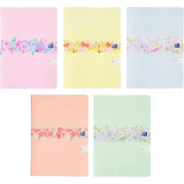 oxford-zeszyt-szkolny-a5-32-kartki-w-kratke-flowers-5-sztuk