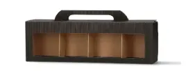 pudelko-karbowane-czarne-na-4-sloiczki-miodu-305x72x123mm