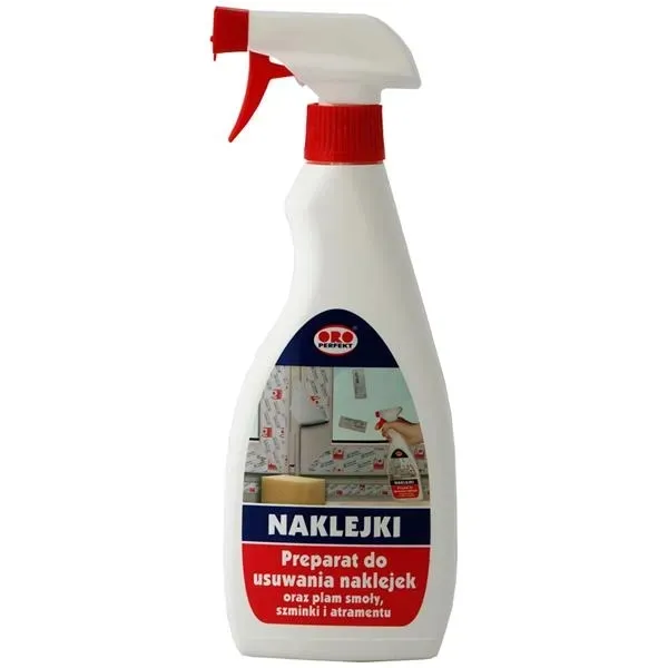 ŚRODEK DO USUWANIA NAKLEJEK resztek kleju SKUTECZNY ORO SPRAY ORO 500ML