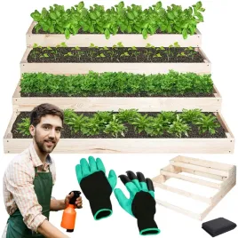 warzywniak-4-pietrowy-zielnik-grzadka-skrzynka-drewniana-ogrodowa-rekawice