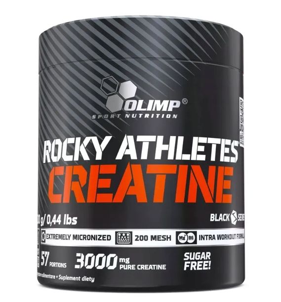 Olimp Rocky Athletes Creatine 200g Naturalny Kreatyna Monohydrat Kreatyny