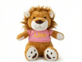 pluszowa-przytulanka-lew-w-rozowej-koszulce-dla-dzieci-30-cm