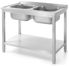 stol-ze-zlewem-dwu-komorowy-gastronomiczny-hendi-100x60-polka-skrecany
