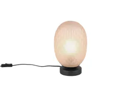 lampa-stolowa-czarna-bursztynowa-szklany-klosz-1xe27-25w-trio