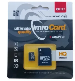 karta-pamieci-imro-card-8gb-micro-sdhc-adapter-sd