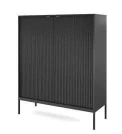 komoda-viena-104-cm-czarna-szara-salon-jadalnia