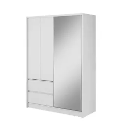 szafa-garderoba-z-lustrem-2d-150-cm-szuflady-polki