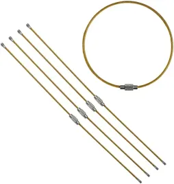 linka-petla-brelok-do-kluczy-zolta-200mm-5-sztuk