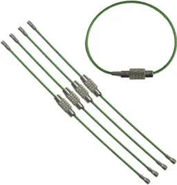 linka-petla-brelok-do-kluczy-zielona-100mm-5-sztuk