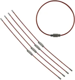 linka-petla-brelok-do-kluczy-czerwona-150mm-5-sztuk