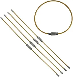 linka-petla-brelok-do-kluczy-zolta-150mm-5-sztuk