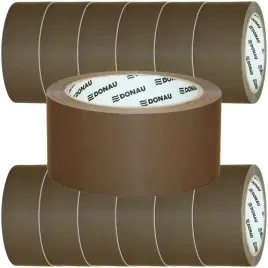 tasma-pakowa-do-wysylek-brazowa-donau-66m-hot-melt-ultra-strong-12-szt