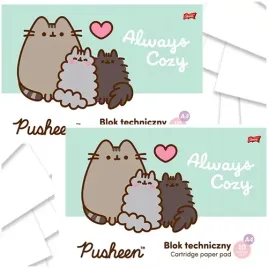 blok-techniczny-a4-bialy-10k-kot-pusheen-szkolny-st-majewski-2-sztuki