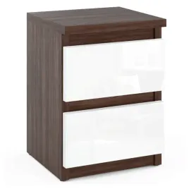szafka-nocna-dab-wenge-bialy-polysk-2-szuflady-30-cm-stolik-rtv-do-sypialni