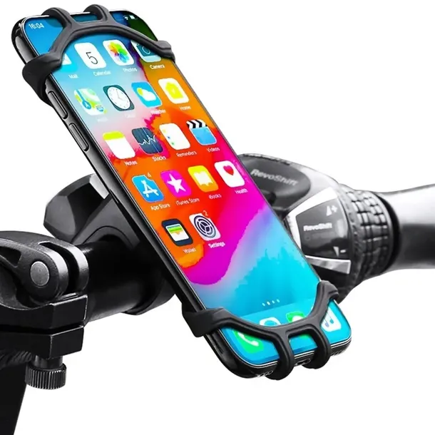 MOCNY UCHWYT ROWEROWY NA TELEFON KIEROWNICĘ DO ROWERU SILIKONOWY REGULOWANY