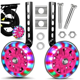 kolka-boczne-do-roweru-dzieciecego-kola-rozowe-swiecace-do-nauki-jazdy